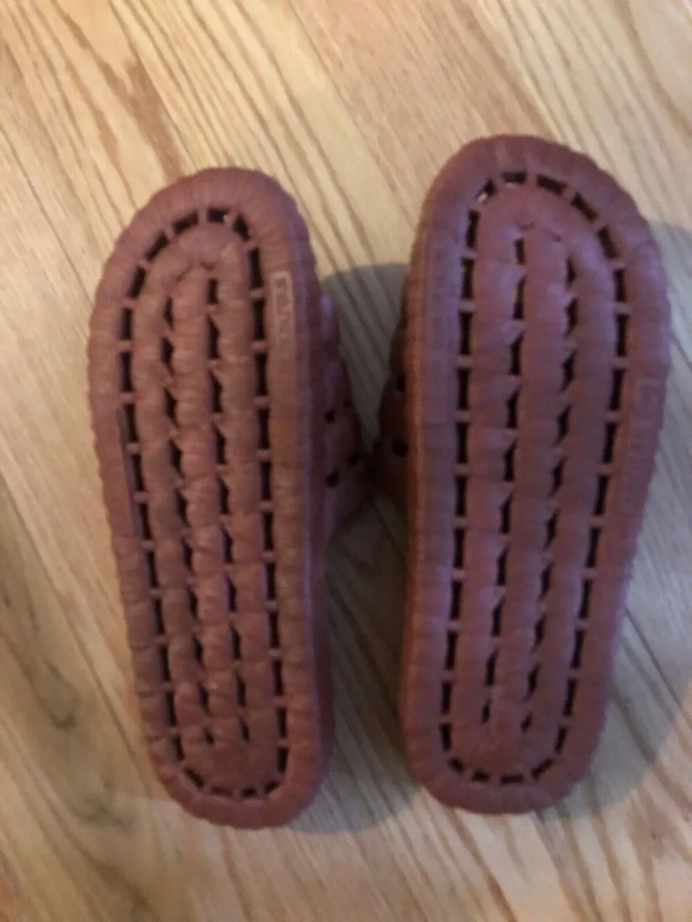TECS Men's Slides Sandal Brown Perforated Slip-On‎ US size 10- EUR 43
